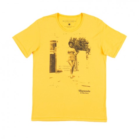 T-shirt QUERIDO MI VECINA Jaune pour 49