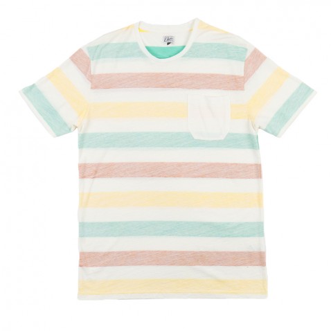 T-shirt MARVIN JERSEY Rainbow / Chalk pour 45