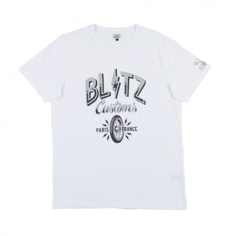 T-shirt BLITZ x EDWIN OLD SCHOOL White pour 45