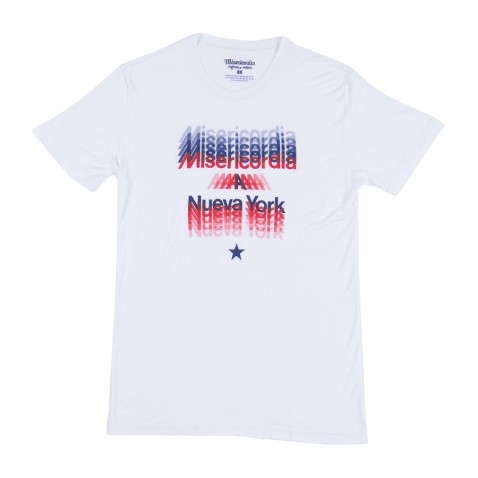 T-shirt LIBERACION NEW YORK Blanc pour 49