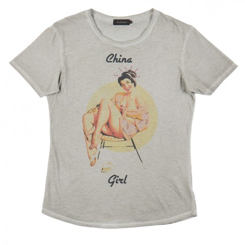 T-shirt PIN UP CHINA Gris pour 49