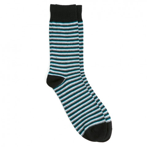 Chaussettes BILAL Noir Gris Bleu pour 8