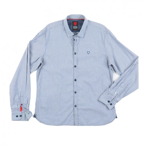 Chemise NOAH Bleu / Blanc pour 100