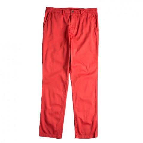 Pantalon GARMENT DYED Rouge pour 130