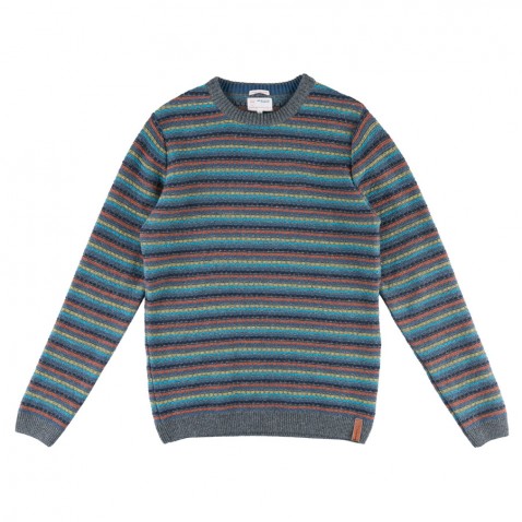 Pull STRIPED KNIT REVERSE Gris pour 149