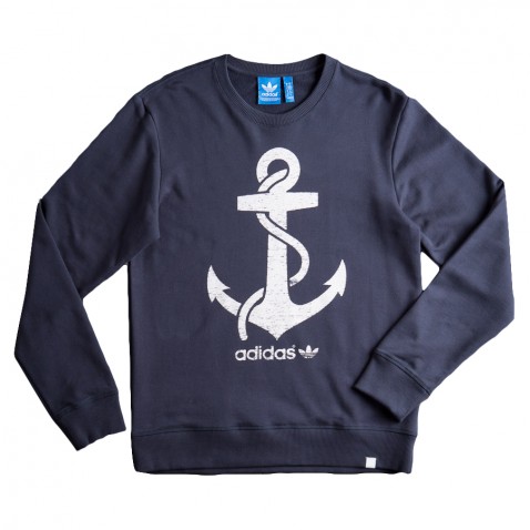 Sweat ANCHOR PRINT Navy pour 69